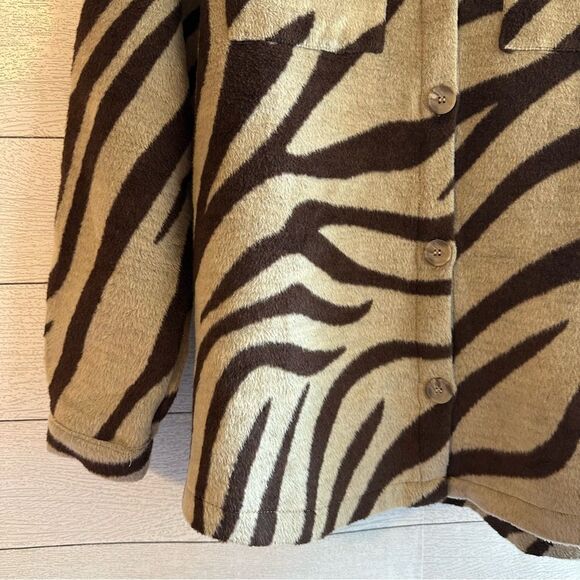 Princess Polly Yasmin Zebra Shacket Animal Print Jacket Size XS/S - Picture 9 of 15